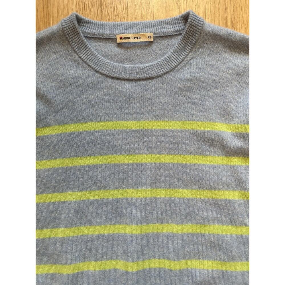 Marine Layer Harper Cashmere Sweater XS Layered Luxury Cabincore Workwear - Picture 7 of 9